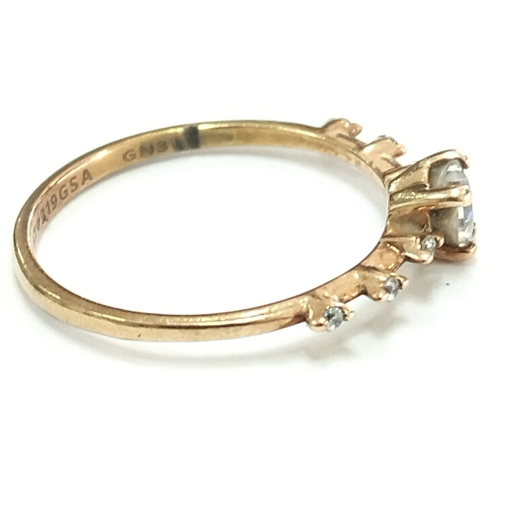 K1 1,10 GRMS 10 K ESPECIFICACIONES COMPLEMENTARIAS ANILLITO CON CIRCONIA DE CORA (SEMINUEVO)