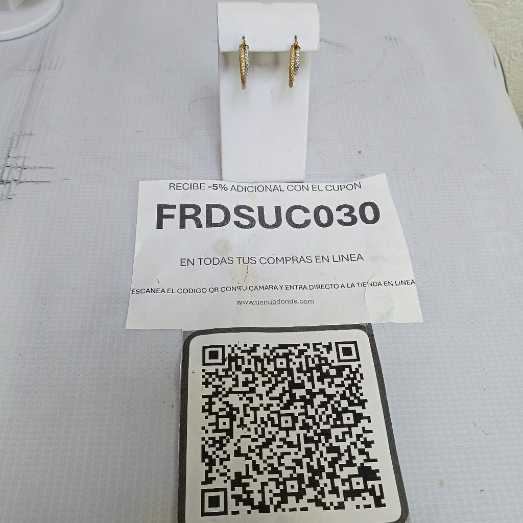 ARRACADAS PAR ORO 10 K 2.1 GRMS (SEMINUEVO)