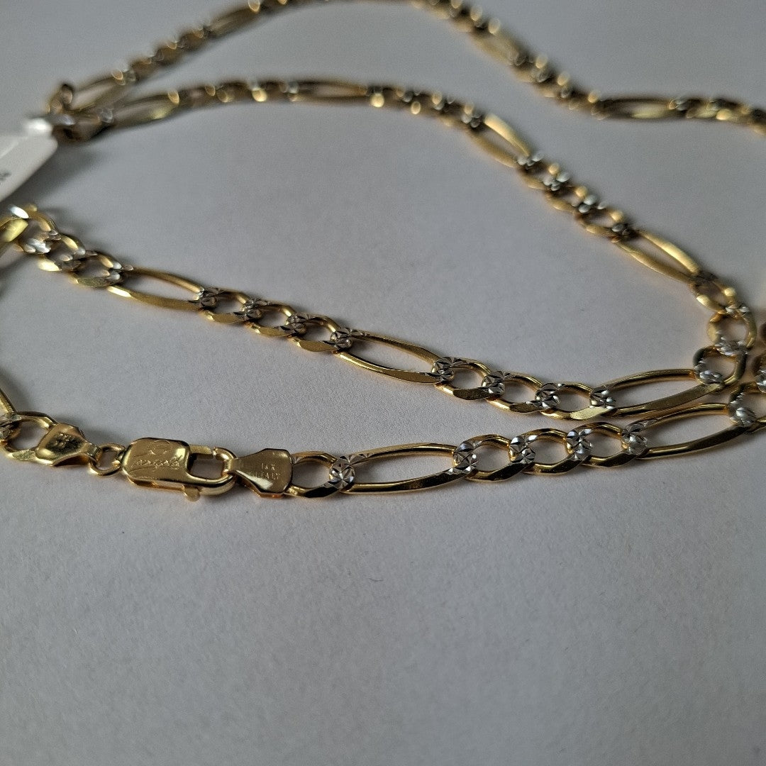 CADENAS CARTIER 3 1 DIAMANTADA ORO 14K 23.5 (NUEVO)