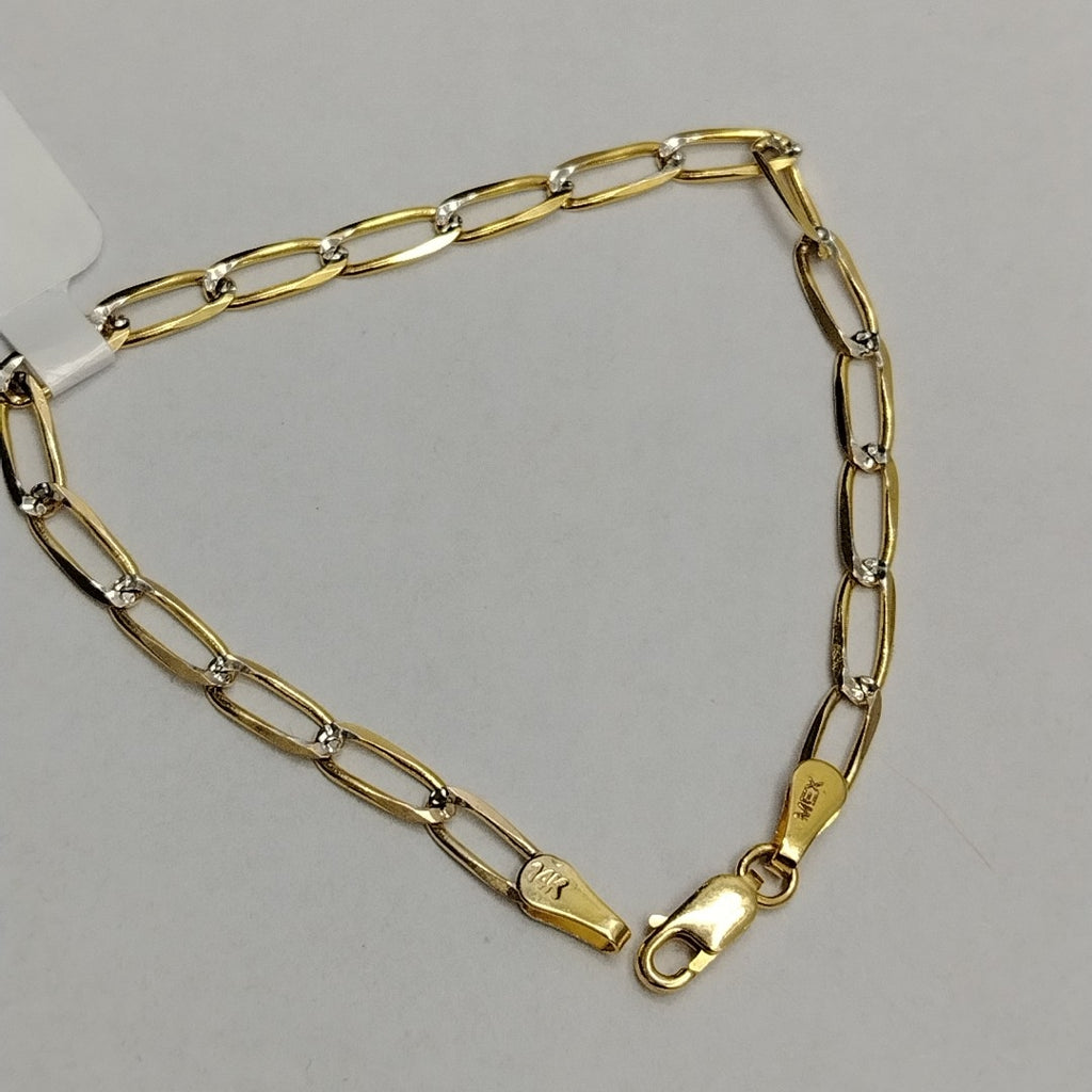 PULSERA TEJIDO ESLABONES 4G 21 CM (NUEVO)