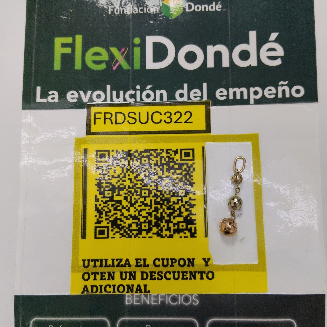 DIJE ORO,ORO COMBINADO 10 K 1,70 GRMS (SEMINUEVO)