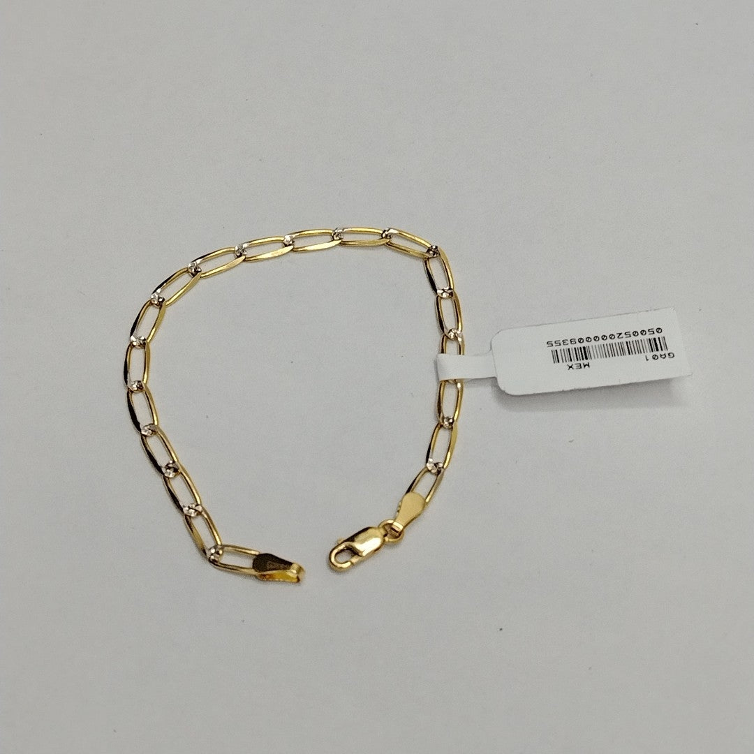 PULSERA TEJIDO ESLABONES 4G 18 CM (NUEVO)