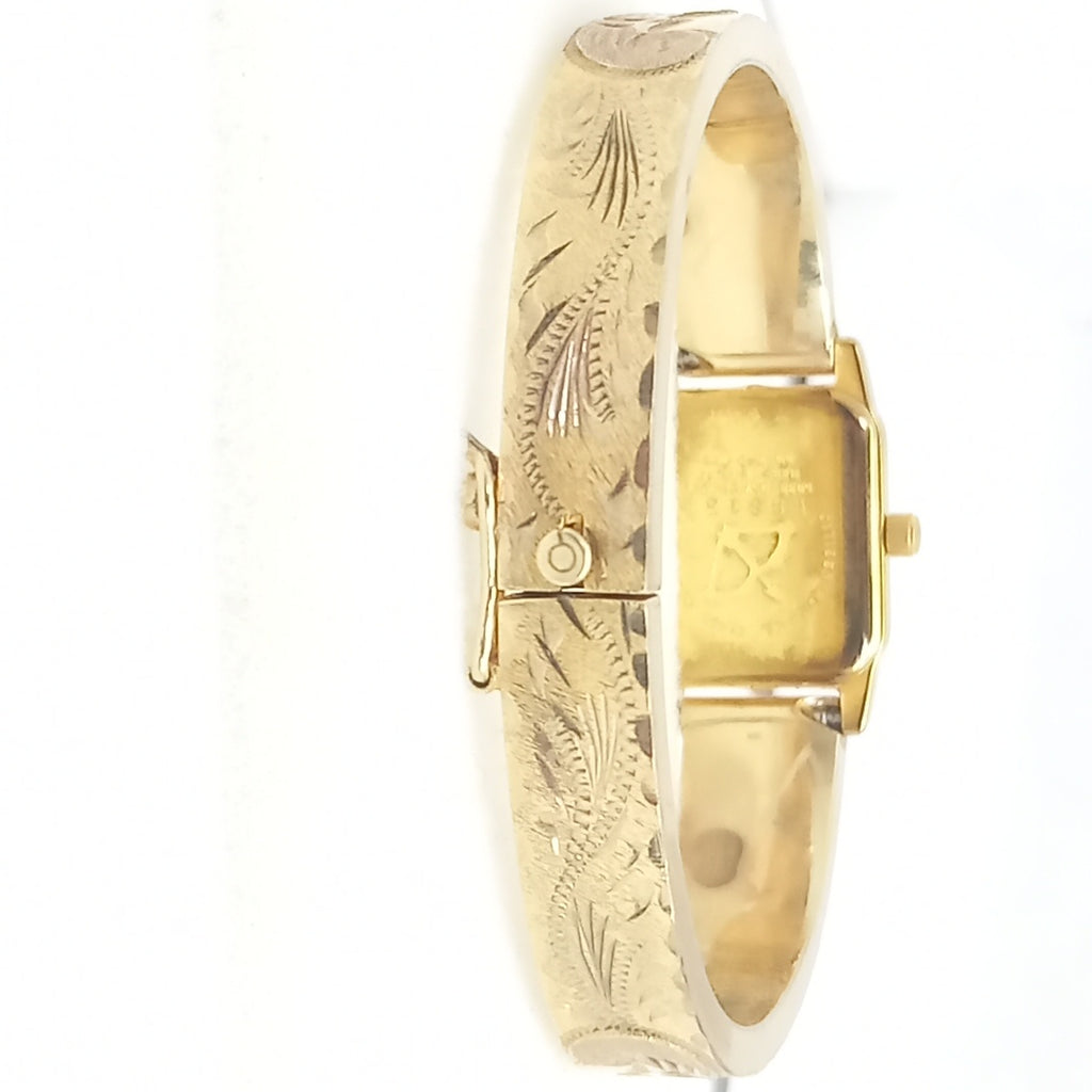 RELOJ CAJA ACERO PULSO ORO ORO 10 K 29.2 GRMS (SEMINUEVO)