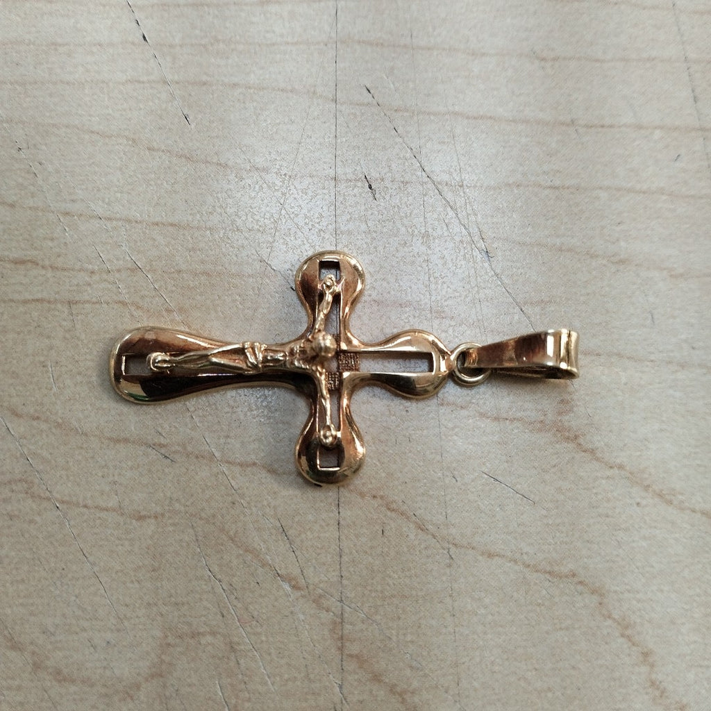 CRUCIFIJO ORO 14 K 3.8 GRMS (SEMINUEVO)