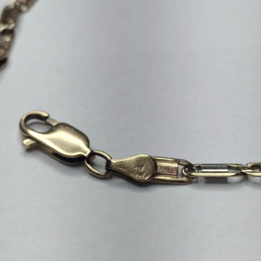 PULSERA ORO COMBINADO 10 K 4.9 GRMS (SEMINUEVO)