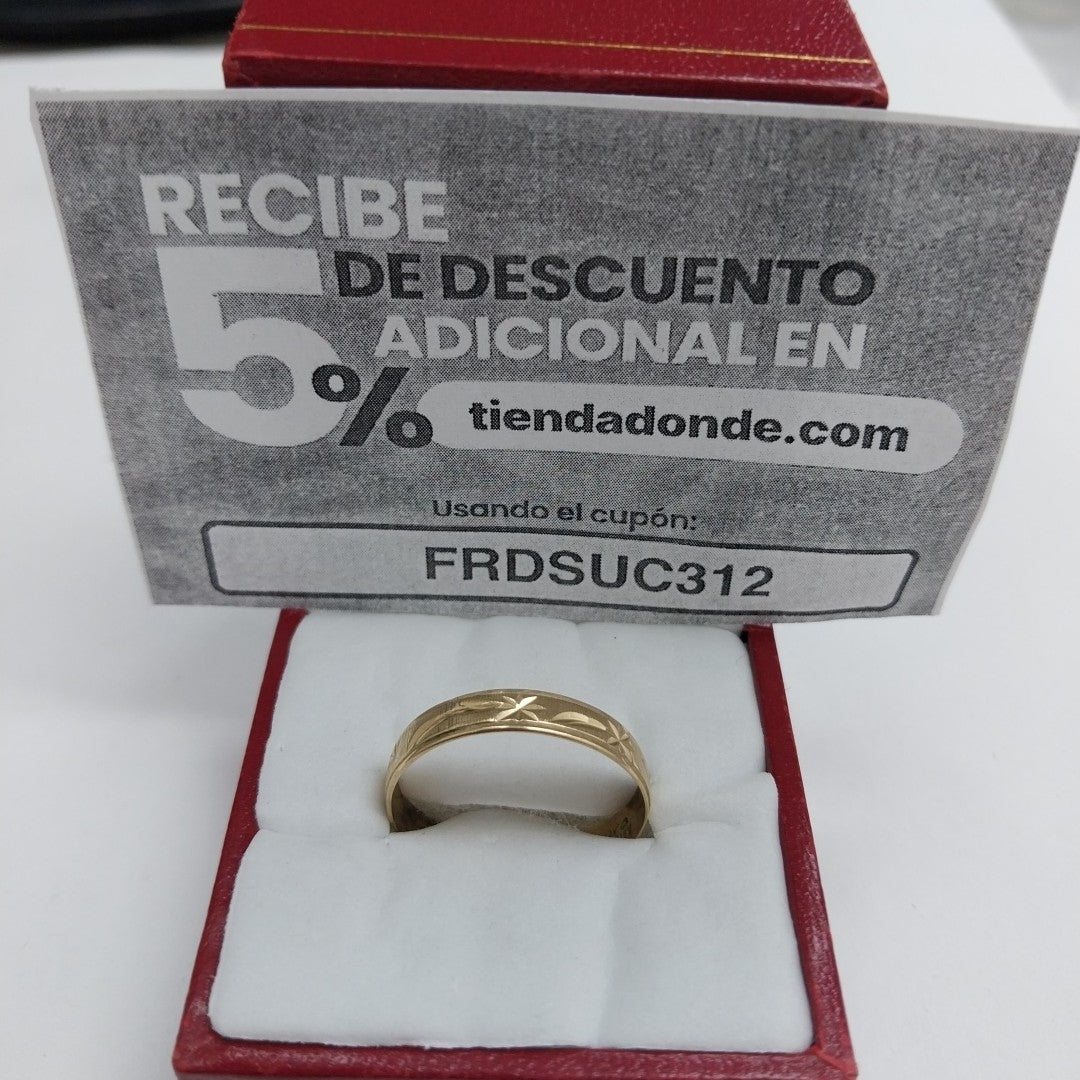 ARGOLLA ORO 10 K 1.4 GRMS (SEMINUEVO)
