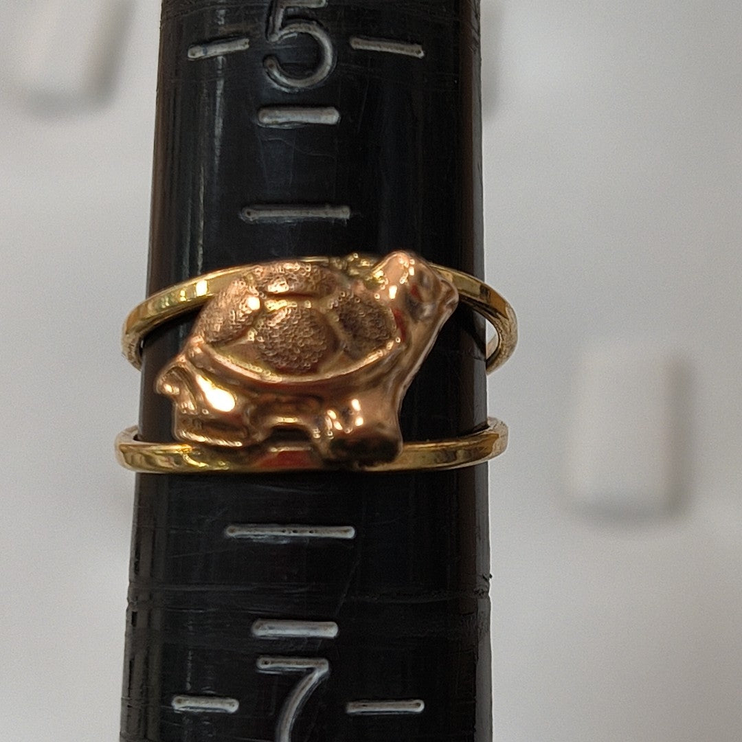 ANILLITO ORO, ORO MUY BAJO, ORO COMBINADO 8 K 2.2 GRMS (SEMINUEVO)