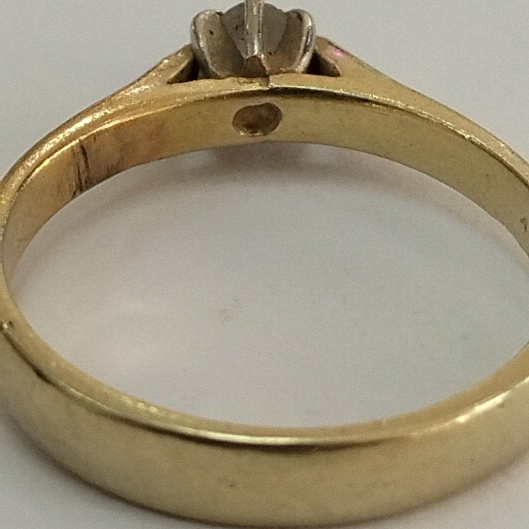 K1 2,20 GRMS 14 K ESPECIFICACIONES COMPLEMENTARIAS ANILLITO TIPÓ SOLITARIO (SEMINUEVO)