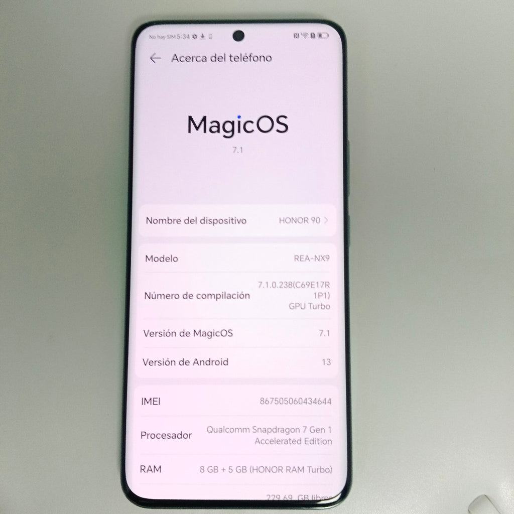 CELULAR HONOR 90 REA-NX9 (2023) 256 GB 8 GB RAM