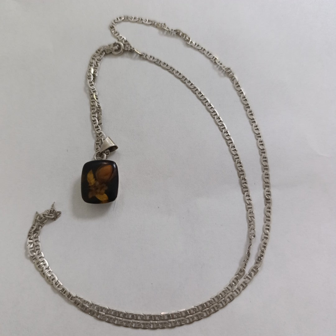 CADENA, DIJE PLATA 9.6 GRMS (SEMINUEVO)