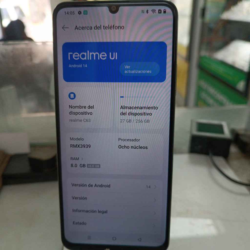 CELULAR REALME C63 RMX3939 (2024) 256 GB 8 GB RAM
