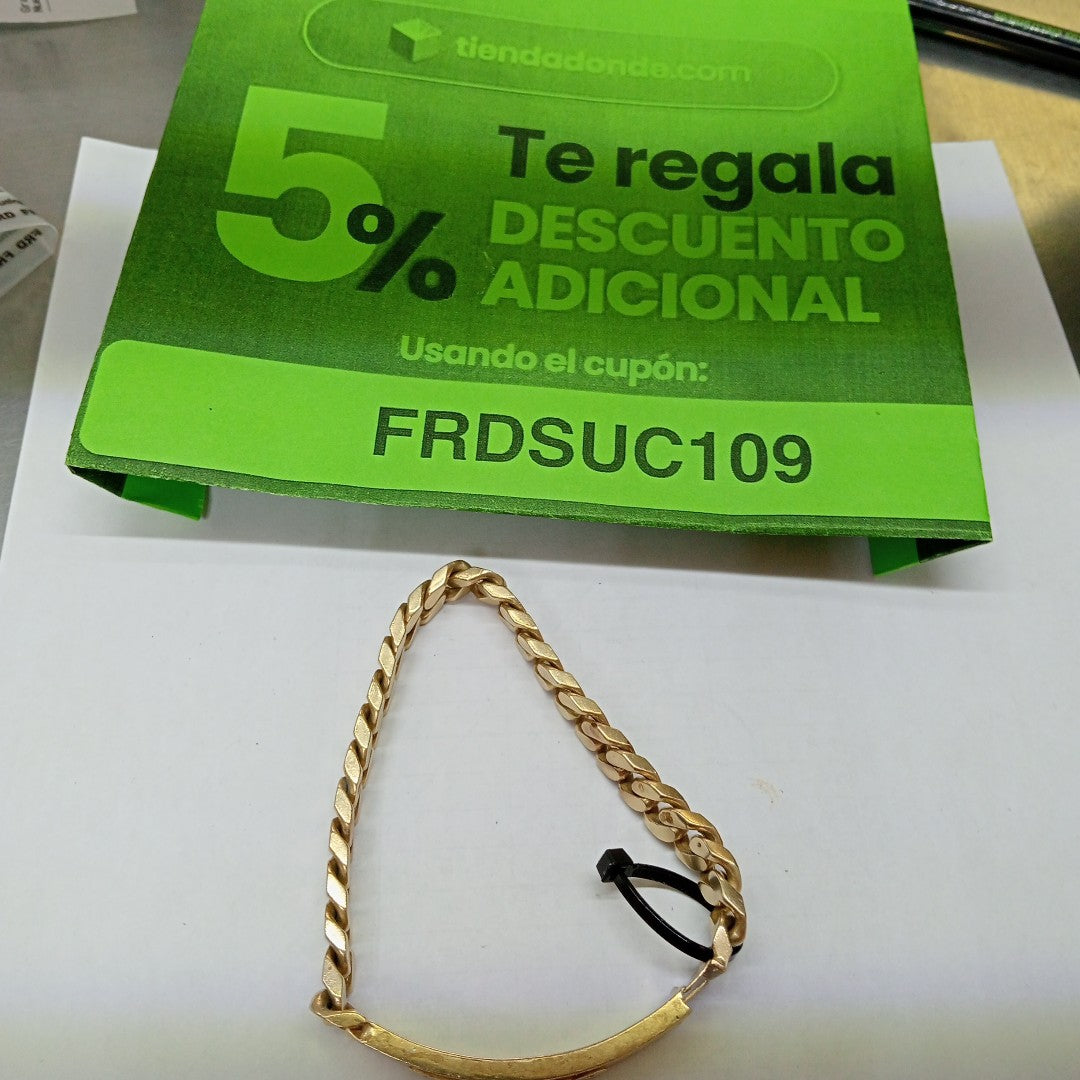 K1 50,30 GRMS 10 K ESPECIFICACIONES COMPLEMENTARIAS ESCLAVA GRUESA GRABADA JULI (SEMINUEVO)