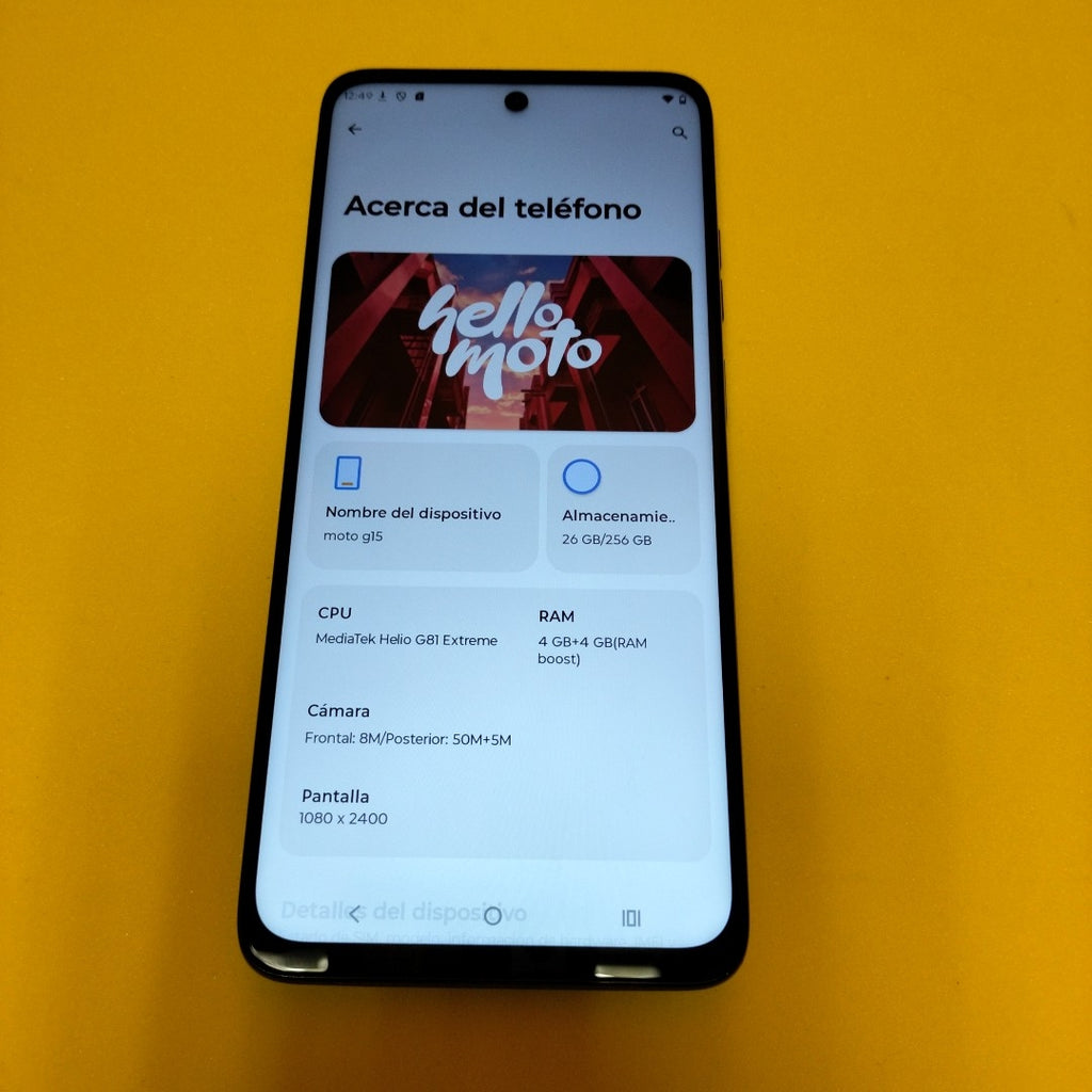 CELULAR MOTOROLA MOTO G05 XT2523-2 (2025) 128 GB 4 GB RAM