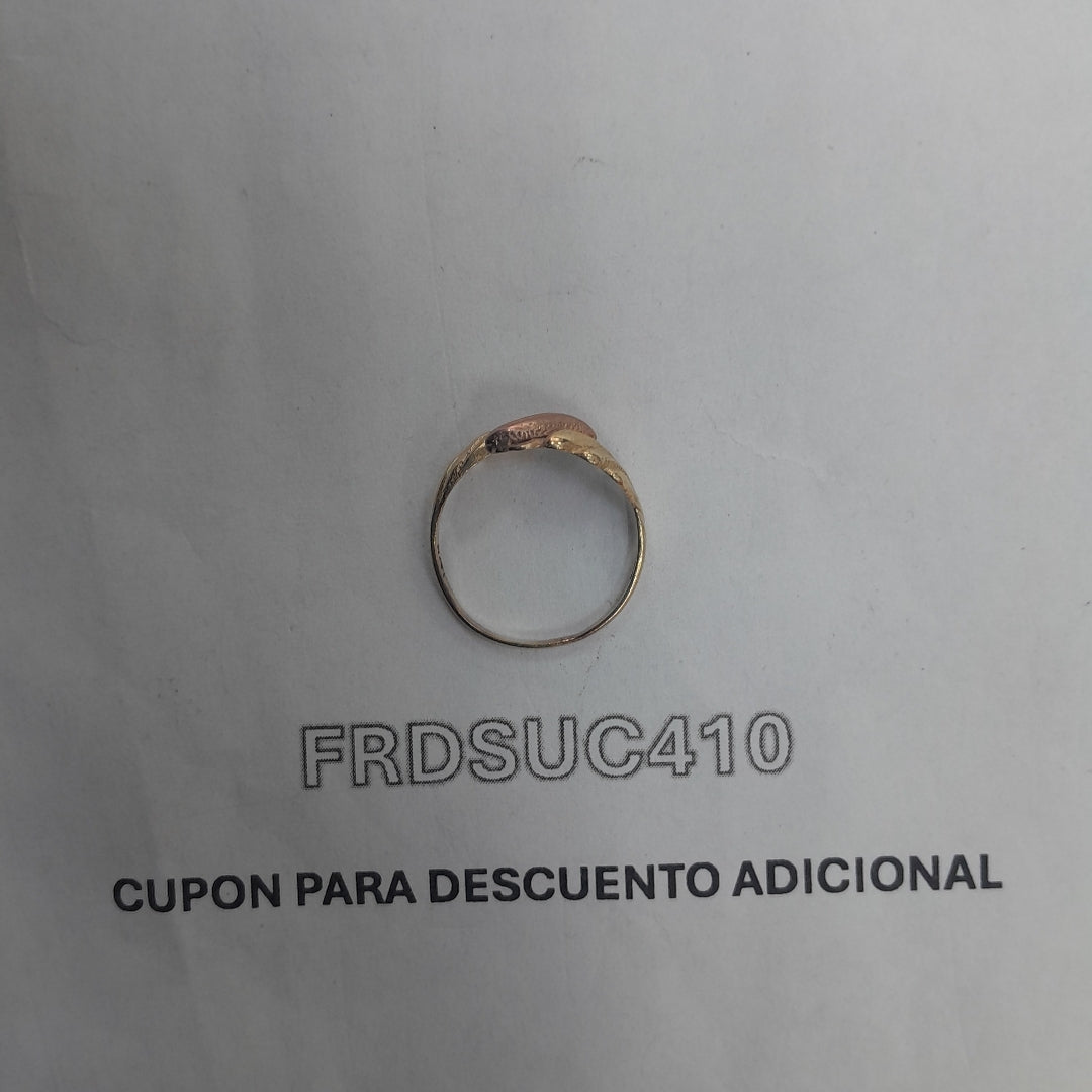 ANILLITO ORO COMBINADO 10 K 1.5 GRMS (SEMINUEVO)