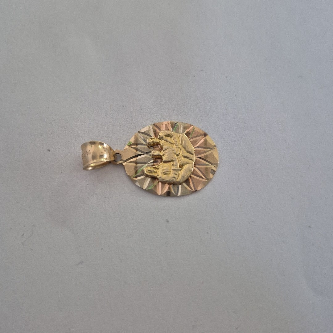 MEDALLA PERSONAL ORO 14 K 3.5 GRMS (SEMINUEVO)