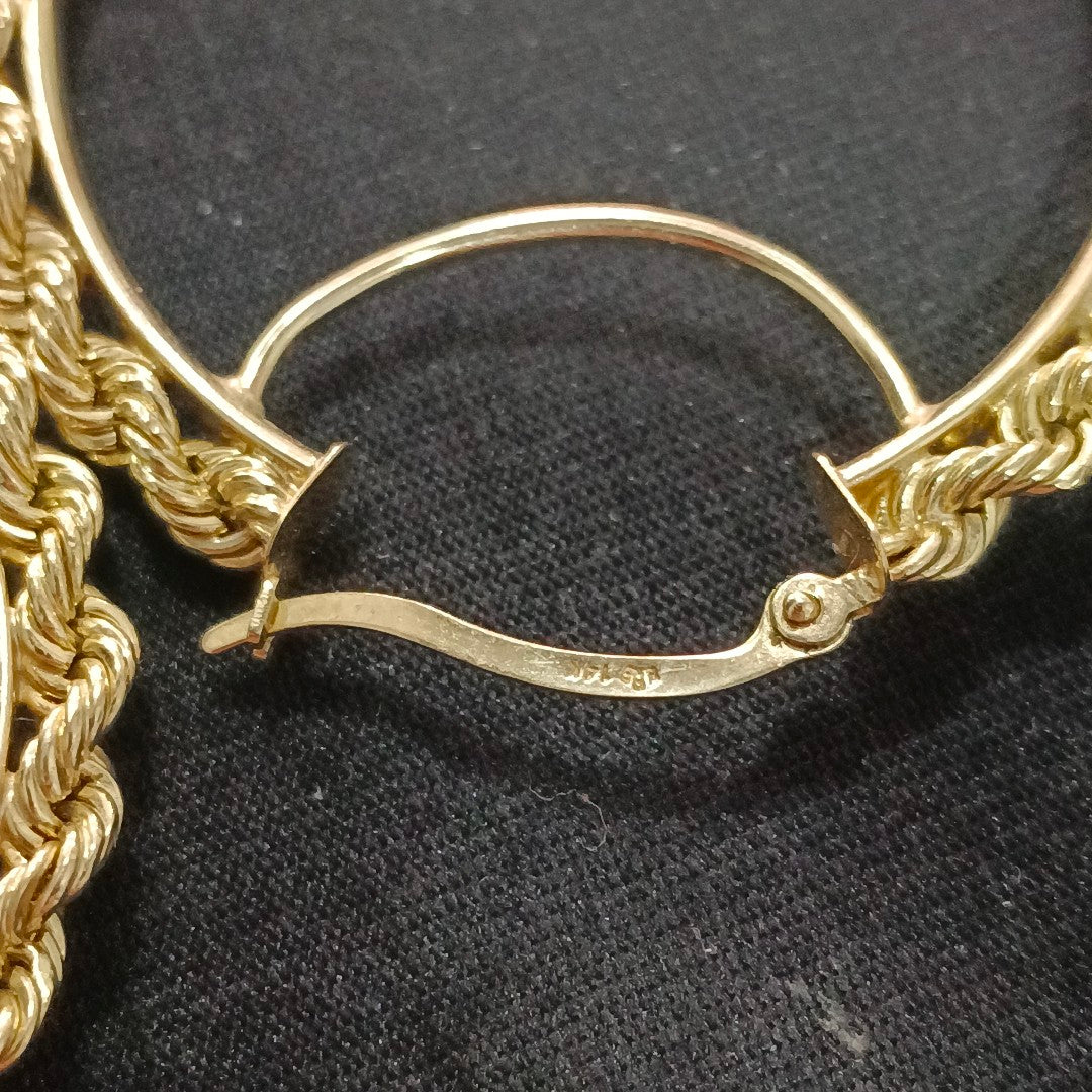 ARRACADAS PAR ORO 14 K 3,60 GRMS (SEMINUEVO)