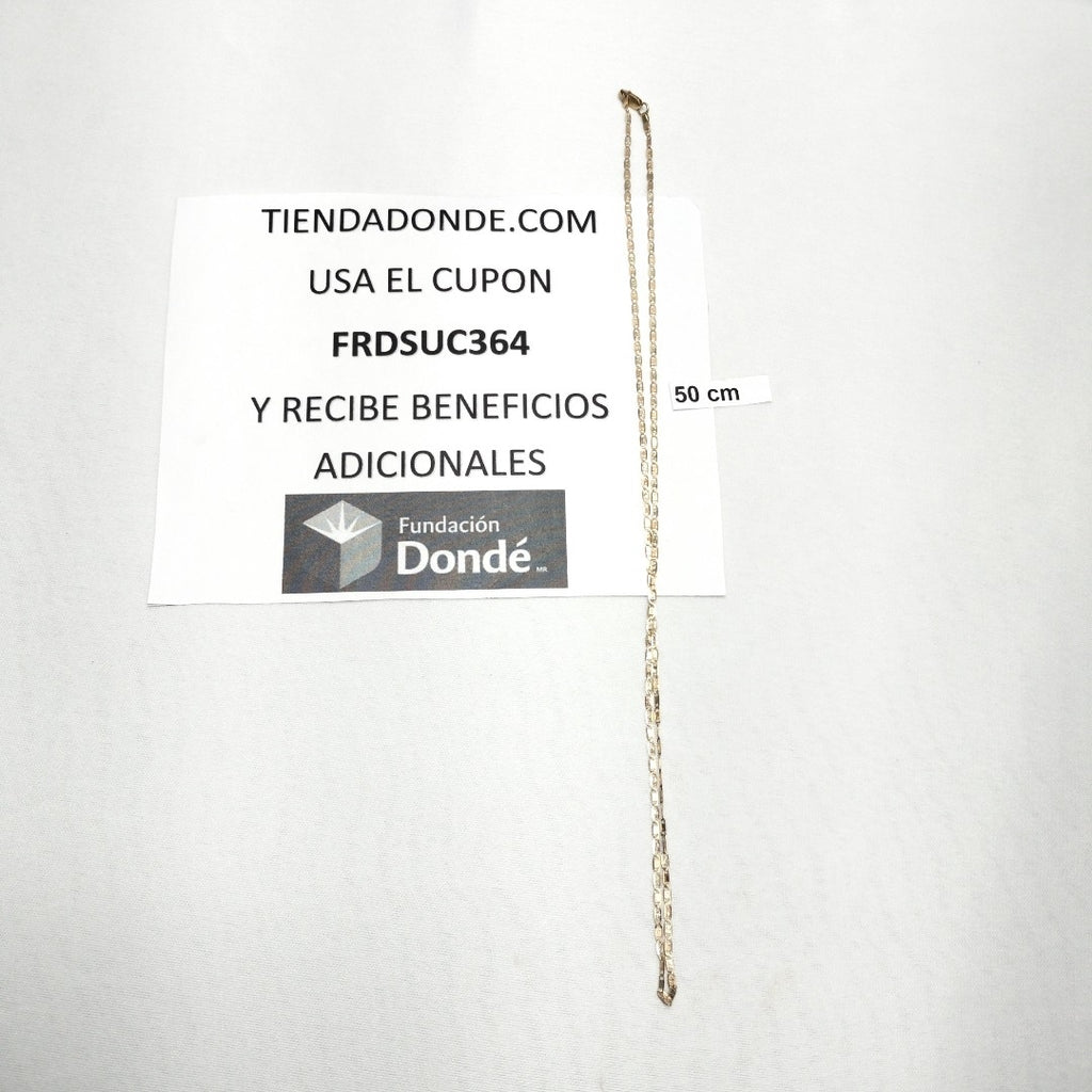 CADENA ORO COMBINADO 14 K 2,70 GRMS (SEMINUEVO)