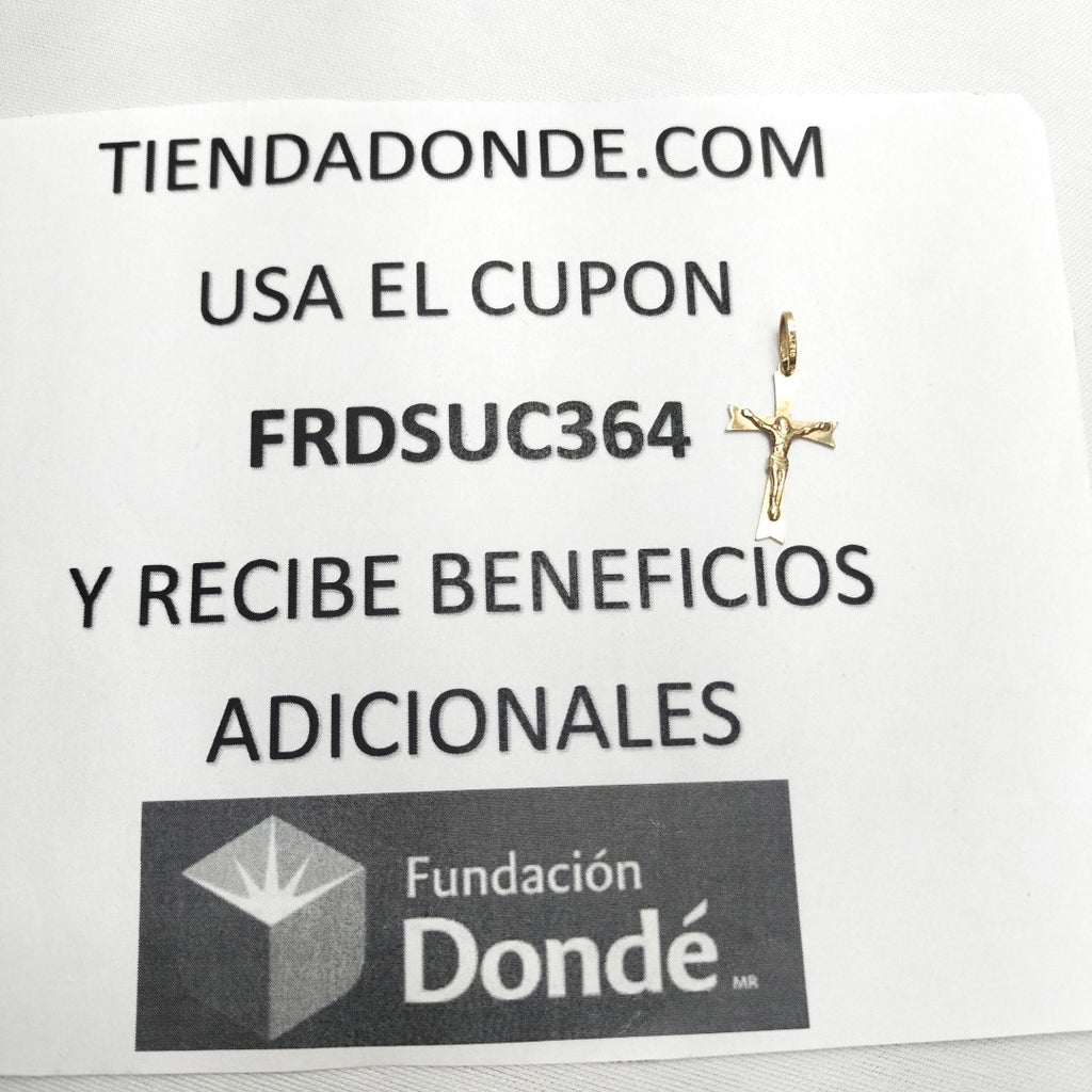 CRUCIFIJO ORO 14 K 0.9 GRMS (SEMINUEVO)