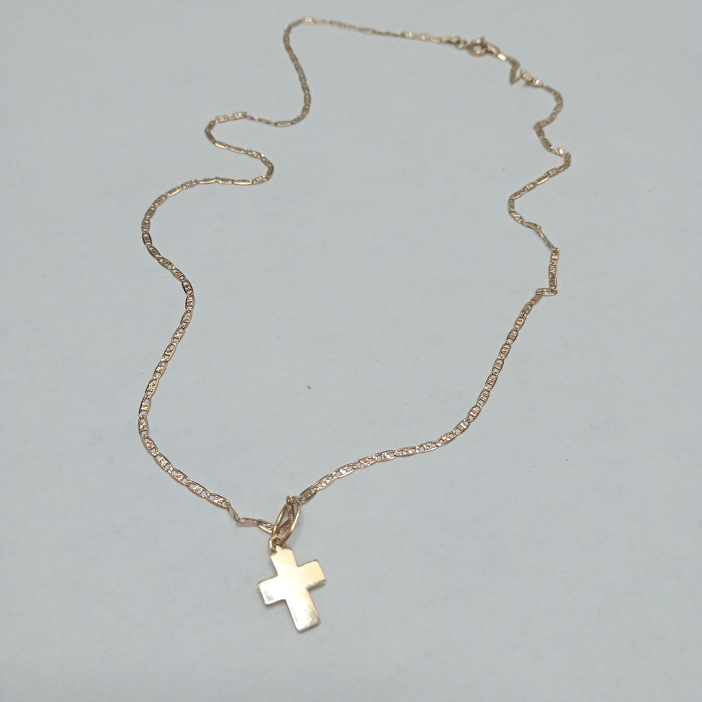 CADENA, CRUZ ORO 10 K 3 GRMS (SEMINUEVO)