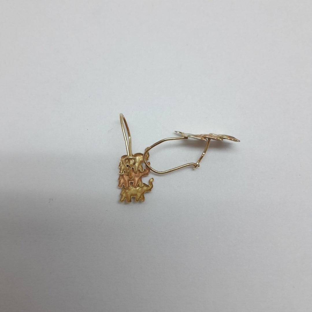 ARETES PAR ORO 14 K 1.4 GRMS (SEMINUEVO)