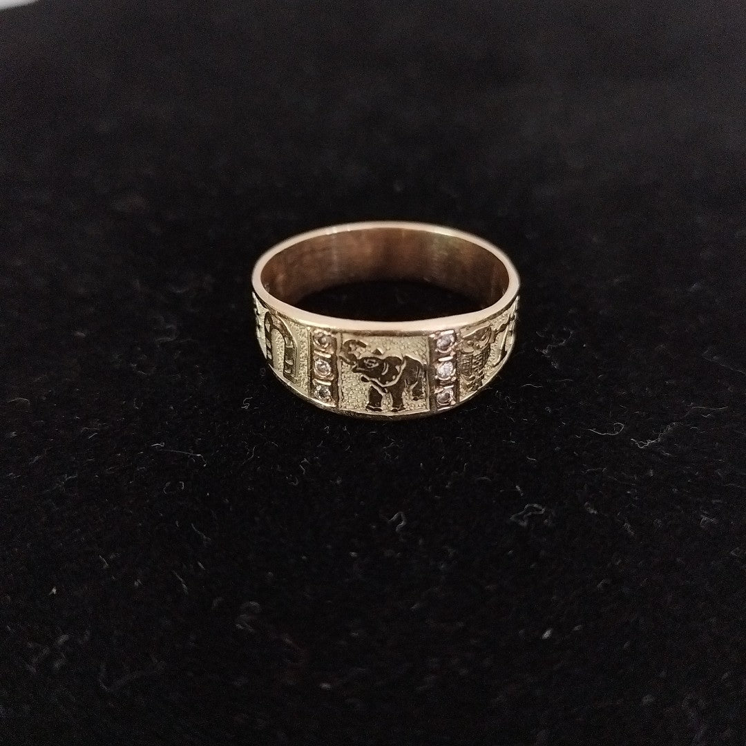 ARGOLLA DE LA SUERTE ORO 14 K 5.1 GRMS (SEMINUEVO)