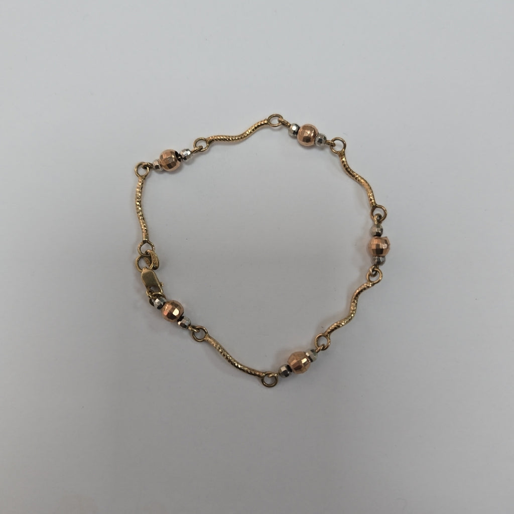 K1 3,70 GRMS 10 K ESPECIFICACIONES COMPLEMENTARIAS PULSERA ORO COMBINADO TL HECH (SEMINUEVO)