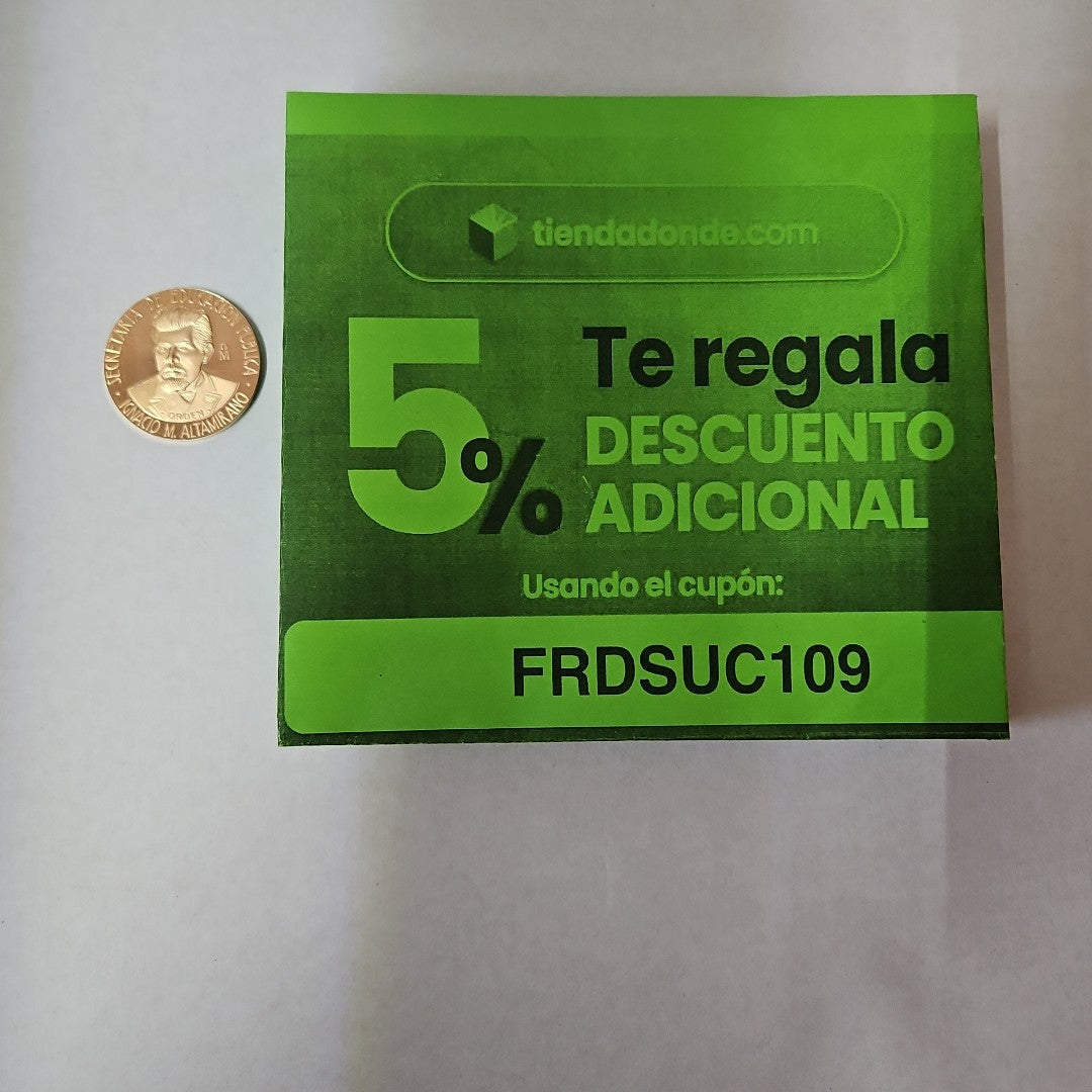 MEDALLA CONMEMORATIVA ORO 21 K 42 GRMS (SEMINUEVO)