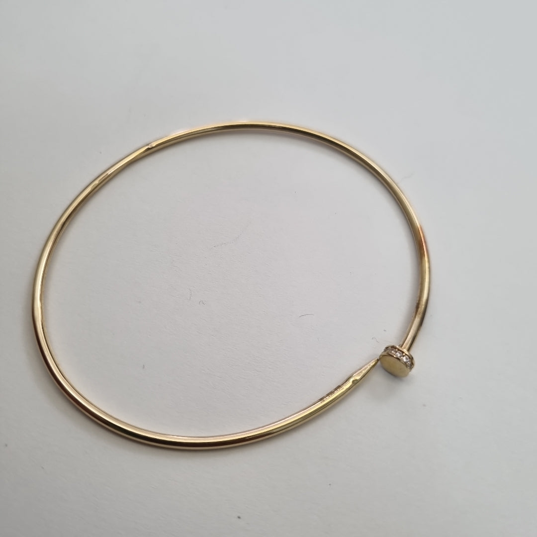 PULSERA RIGIDA ORO 14 K 2.8 GRMS (SEMINUEVO)
