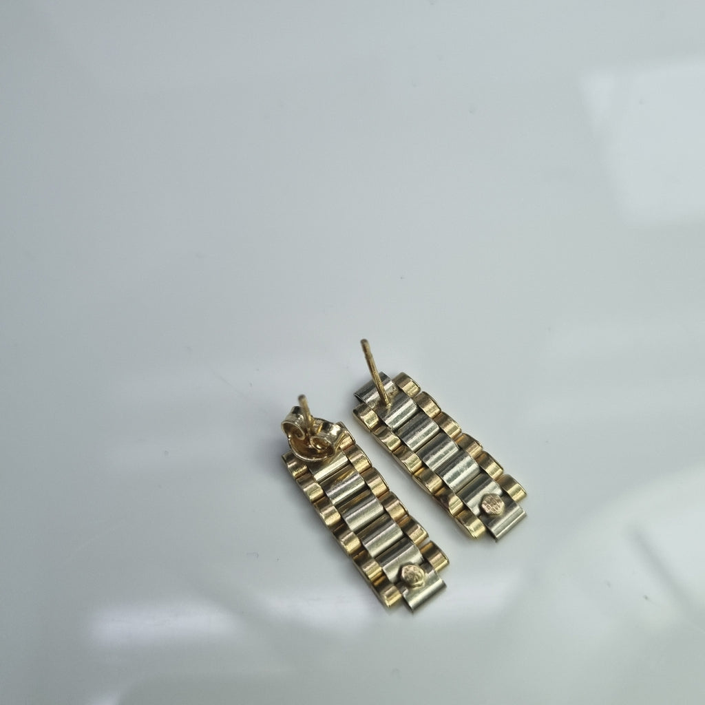 BROQUELES PAR ORO 14 K 3.7 GRMS (SEMINUEVO)