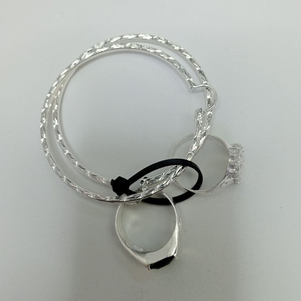 ANILLO, ARRACADAS PAR PLATA 6.5 GRMS (SEMINUEVO)