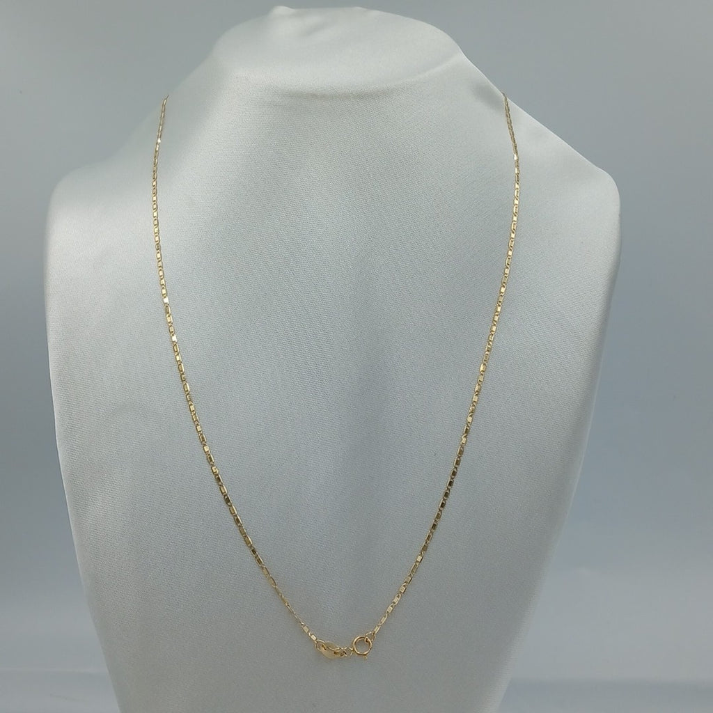 CADENA TEJIDO MARINERO 1.91GR 55 CM 14K (NUEVO)