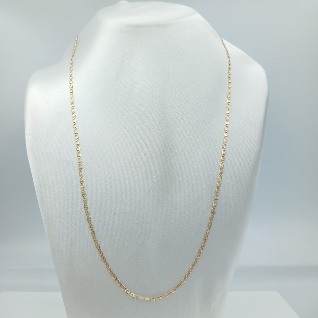 CADENA TEJIDO MARINERO 3.91GR 60 CM 14K (NUEVO)