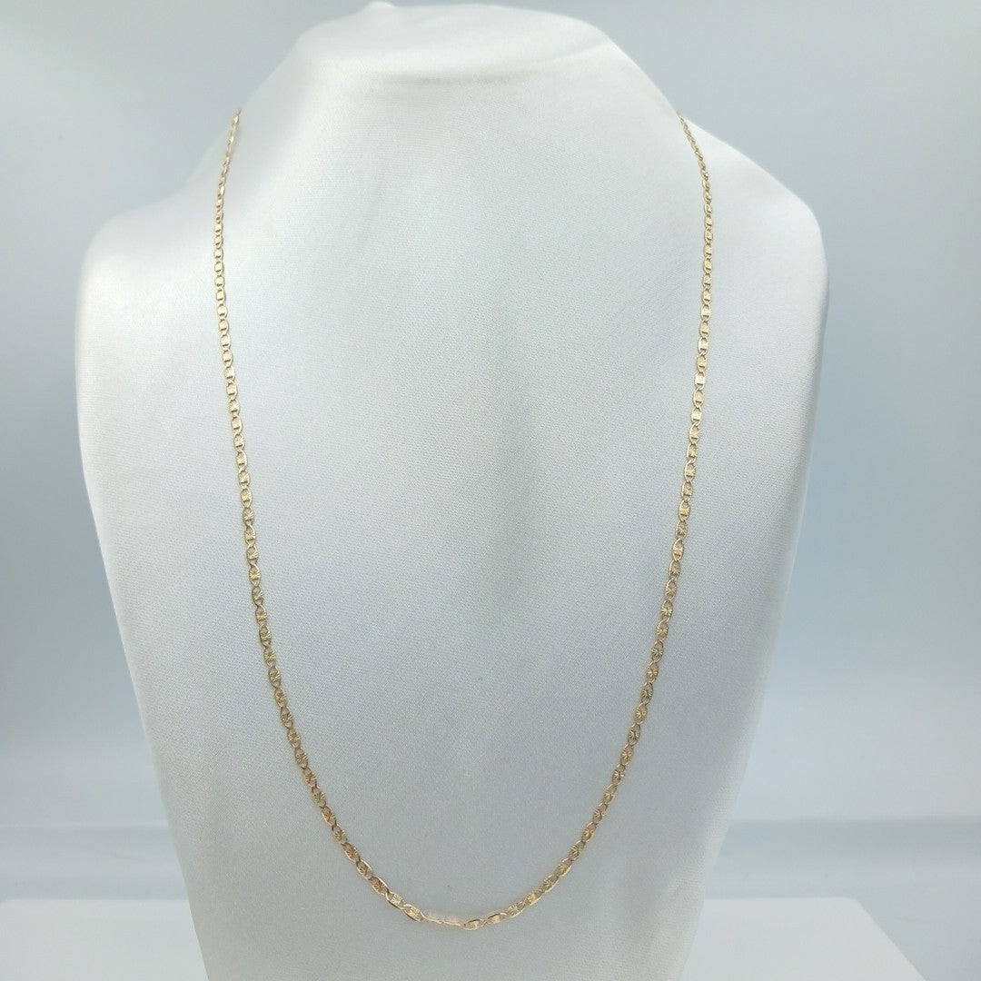 CADENA TEJIDO MARINERO 3.91GR 60 CM 14K (NUEVO)