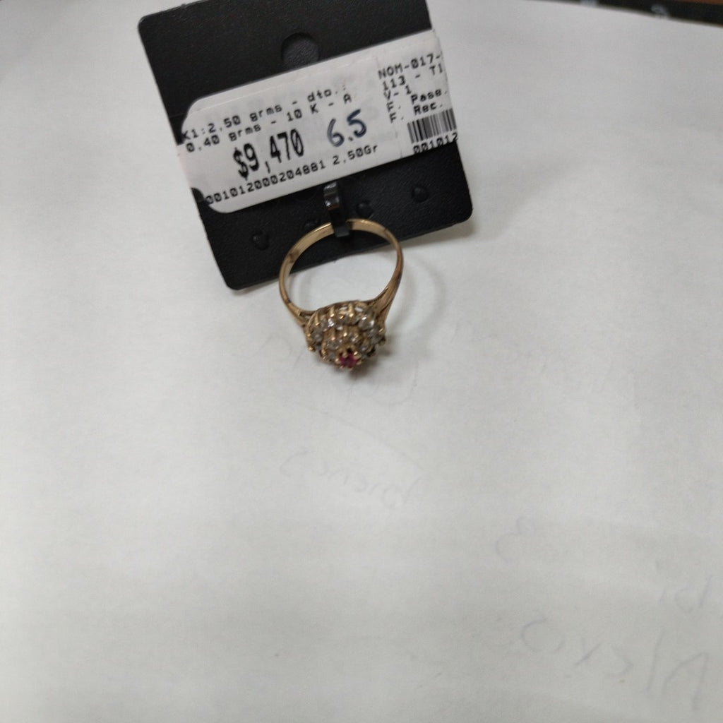 K1 2,50 GRMS 10 K ESPECIFICACIONES COMPLEMENTARIAS ANILLITO CON CIRCONIAS (SEMINUEVO)