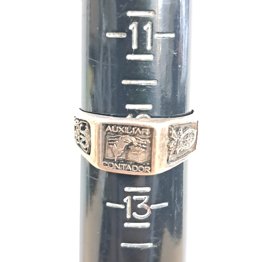 ANILLO DE GRADUACIÓN ORO 8 K 8.2 GRMS (SEMINUEVO)