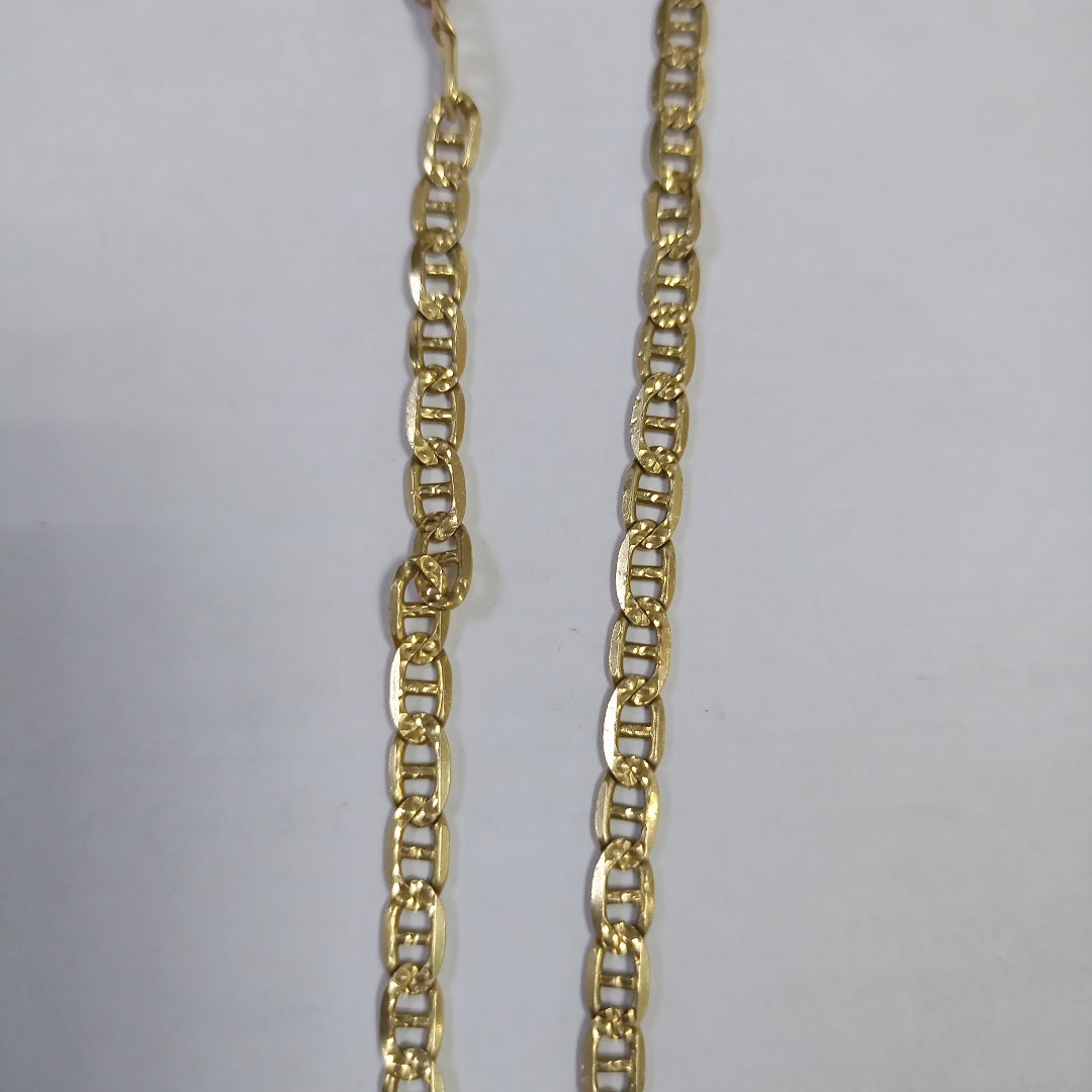 K1 15,50 GRMS 14 K ESPECIFICACIONES COMPLEMENTARIAS CADENA TEJIDO EGIPCIO BUEN (SEMINUEVO)