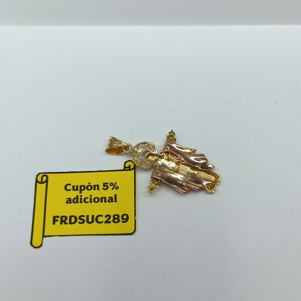 CRISTO, DIJE ORO 14 K 5 GRMS (SEMINUEVO)