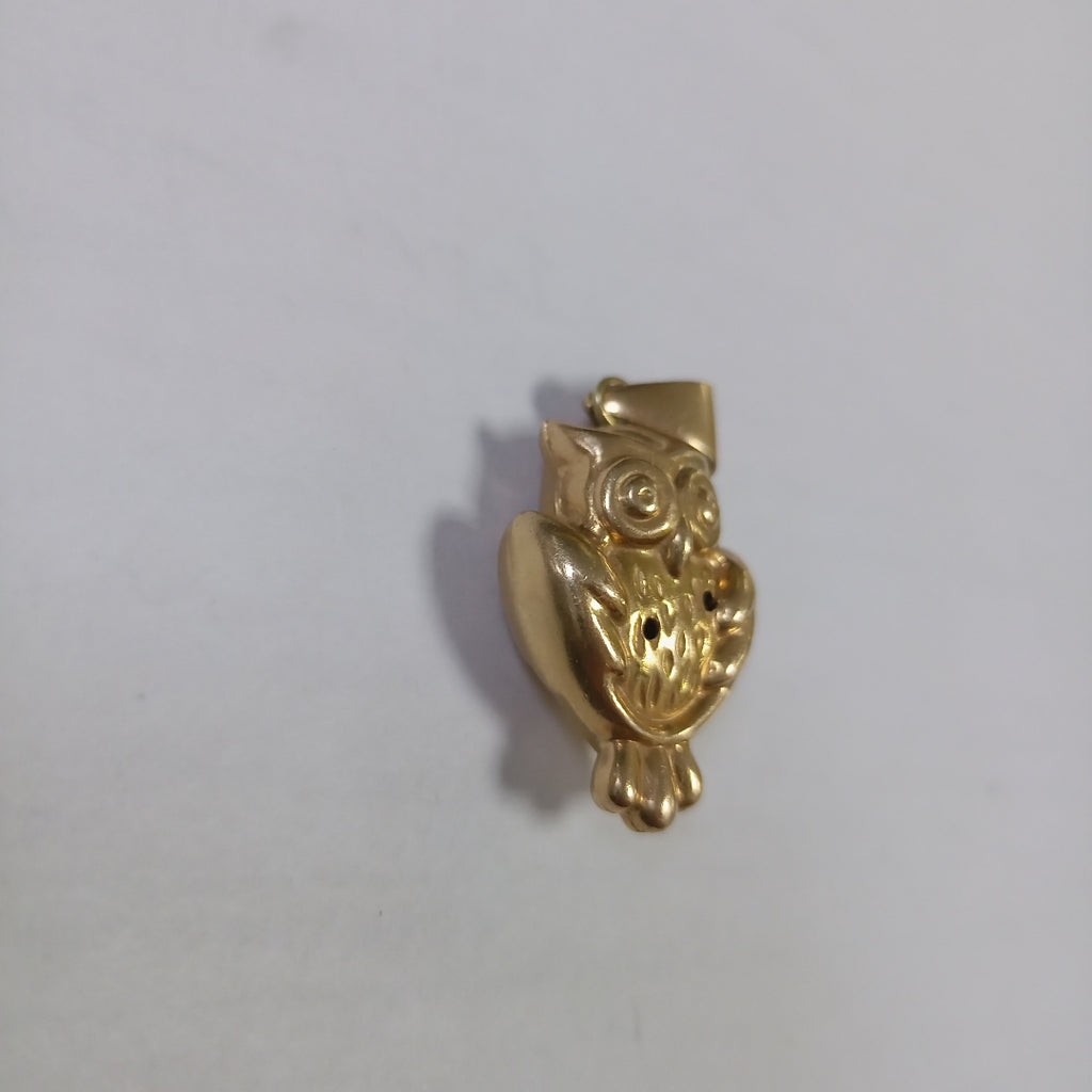 K1 3,30 GRMS 14 K ESPECIFICACIONES COMPLEMENTARIAS DIJE BUHO GASTADO (SEMINUEVO)