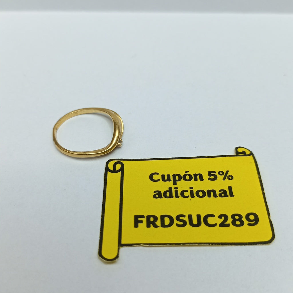K1 1,60 GRMS 14 K ESPECIFICACIONES COMPLEMENTARIAS ANILLITO CON CIRCONIA 14K (SEMINUEVO)