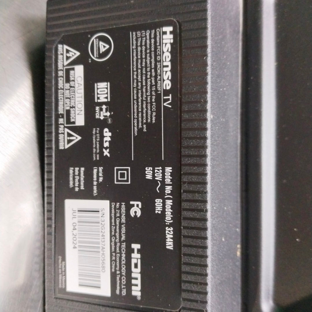 PANTALLA HISENSE 32A4KV (2024) 32" LED HD (SEMINUEVO)