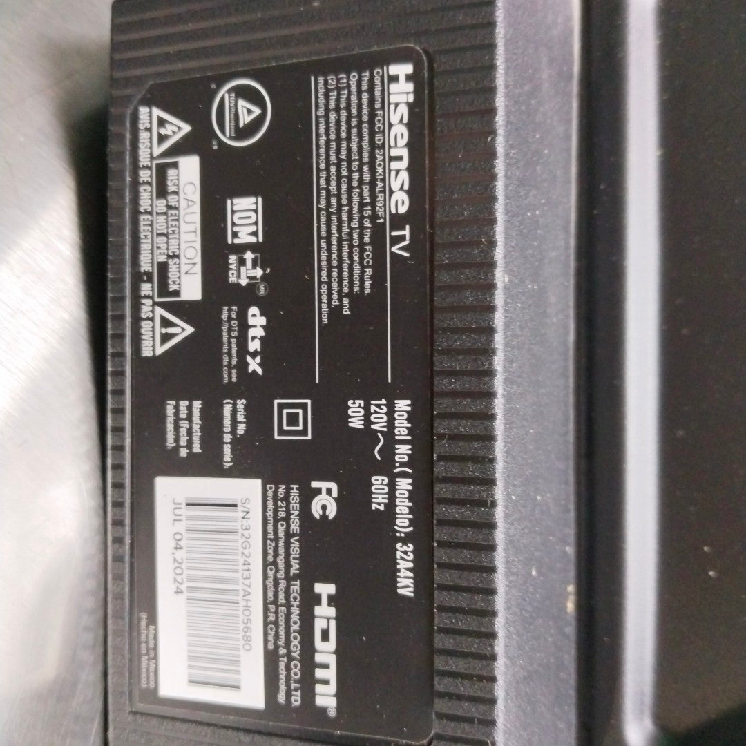 PANTALLA HISENSE 32A4KV (2024) 32" LED HD (SEMINUEVO)