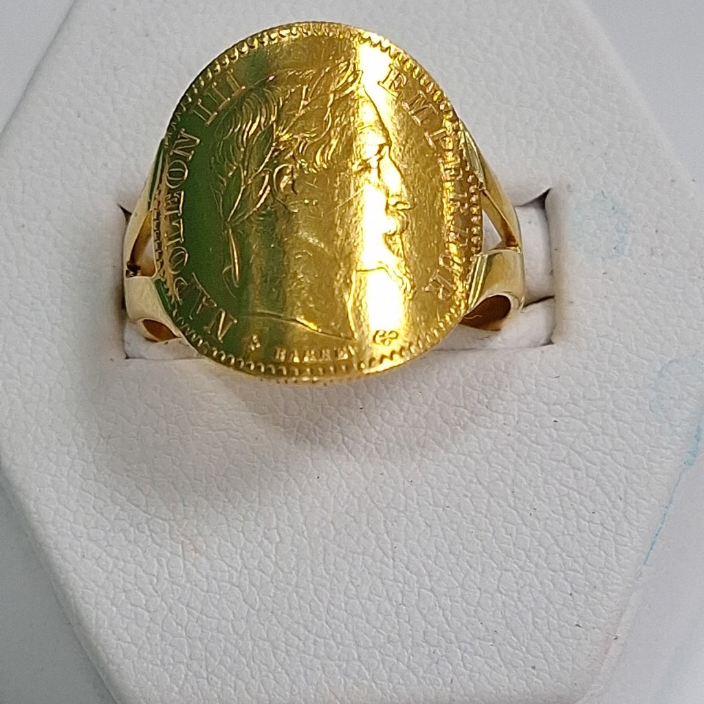 K1 6,00 GRMS 18 K ESPECIFICACIONES COMPLEMENTARIAS ANILLO MTVO MONEDA (SEMINUEVO)