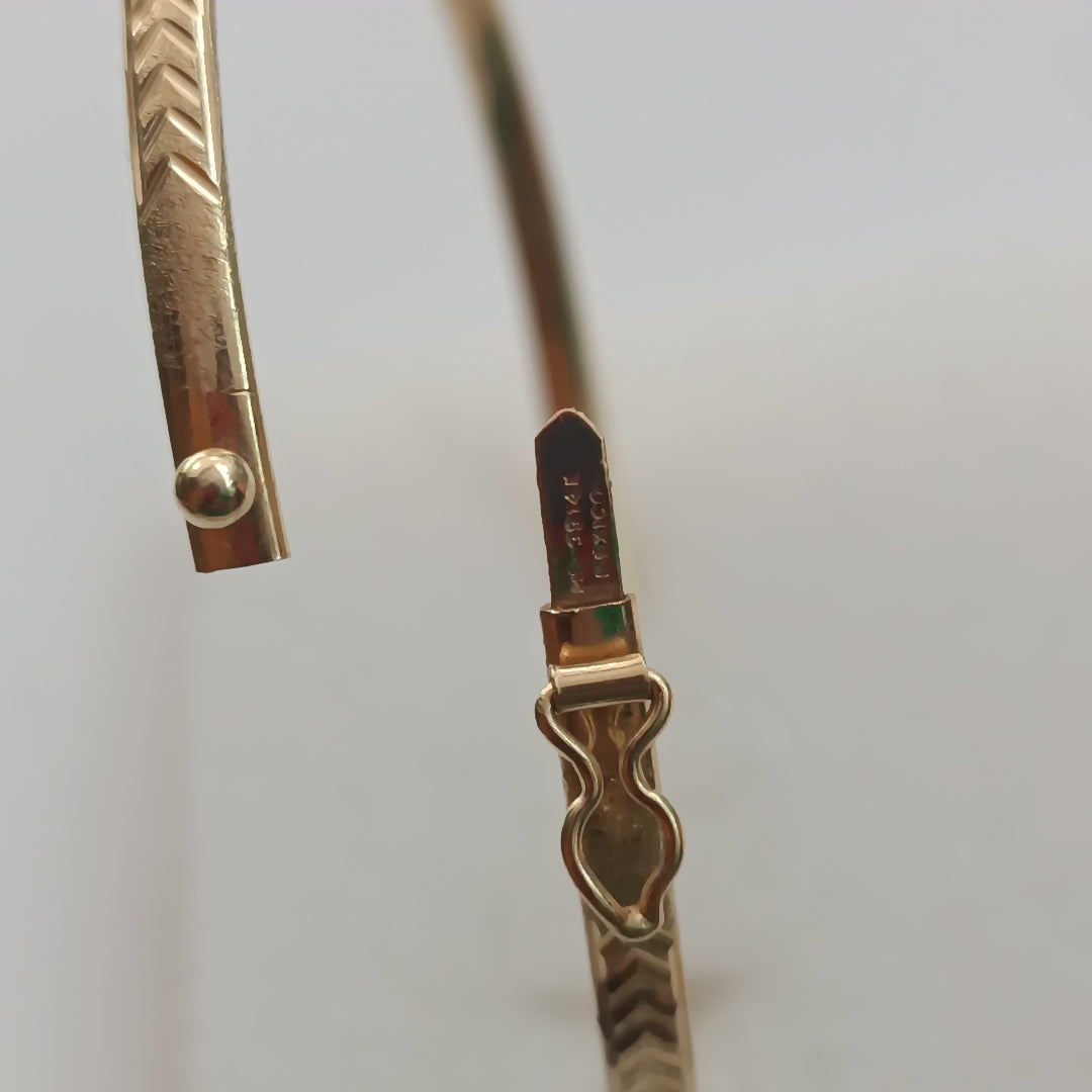 PULSERA RIGIDA ORO 14 K 3,50 GRMS (SEMINUEVO)