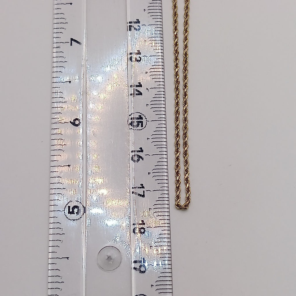 K1 3,00 GRMS 14 K ESPECIFICACIONES COMPLEMENTARIAS CADENA TORZAL DELGADA Y CORTA (SEMINUEVO)