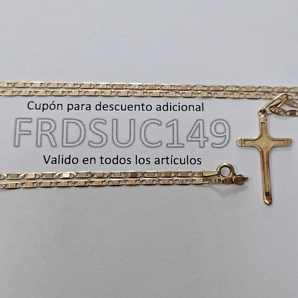 K1 5,40 GRMS 10 K ESPECIFICACIONES COMPLEMENTARIAS CADENA ORO COMBINADO TEJIDO G (SEMINUEVO)