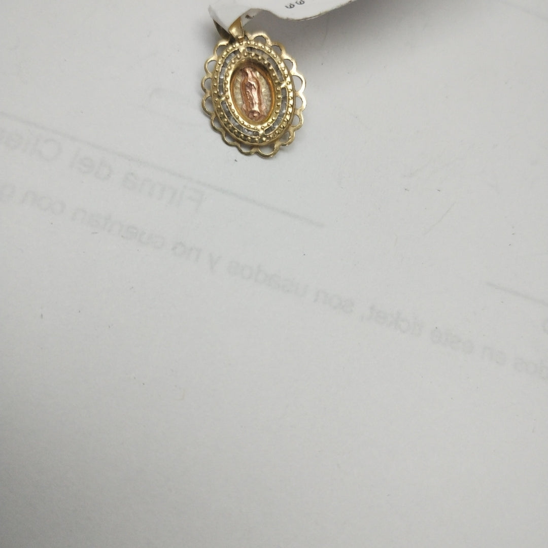 K1 0,50 GRMS 10 K ESPECIFICACIONES COMPLEMENTARIAS MEDALLA RELIGIOSA IMAGEN VIRGE (SEMINUEVO)