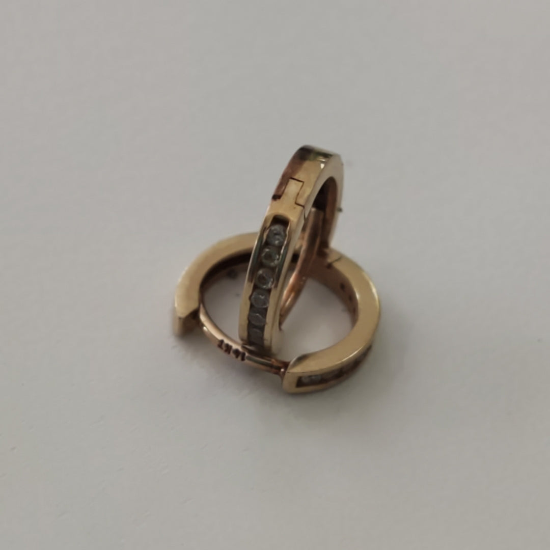 ARRACADAS PAR ORO 14 K 1,30 GRMS (SEMINUEVO)