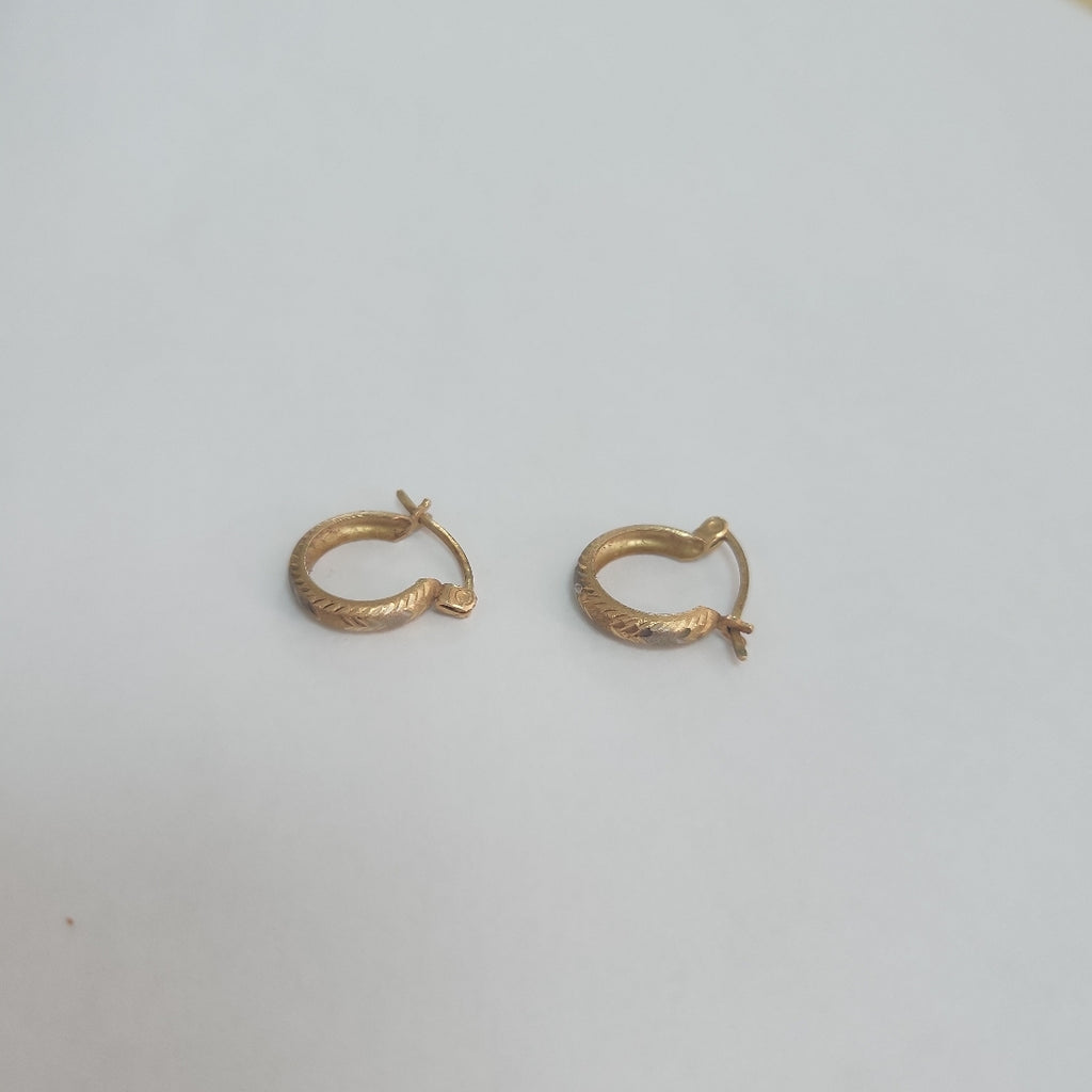 ARRACADAS PAR ORO 14 K 1.1 GRMS (SEMINUEVO)