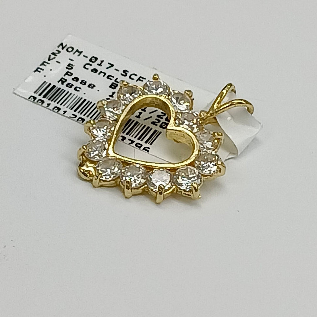 K1 3,00 GRMS 14 K ESPECIFICACIONES COMPLEMENTARIAS DIJE CON CIRCONIAS (SEMINUEVO)