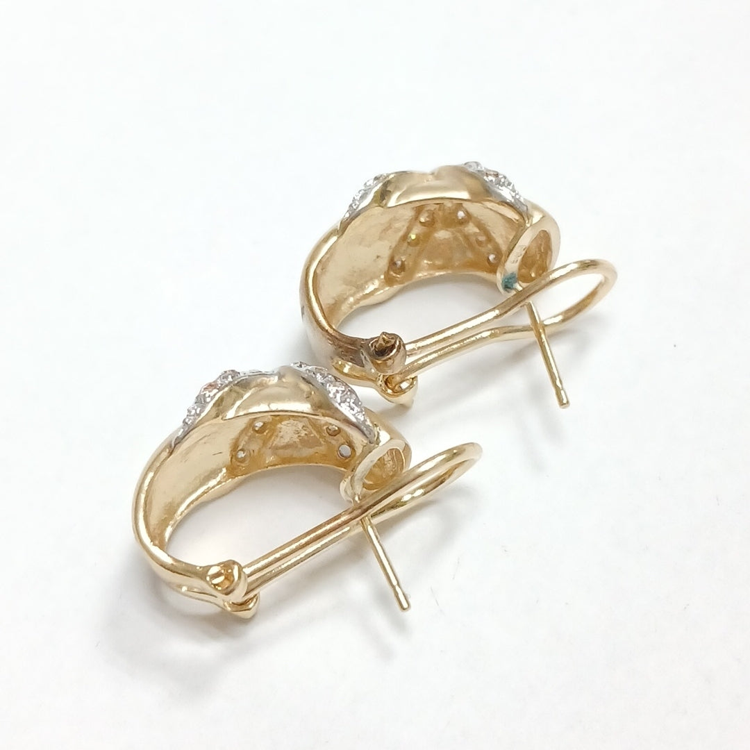 ARETES PAR ORO 14 K 6 GRMS (SEMINUEVO)